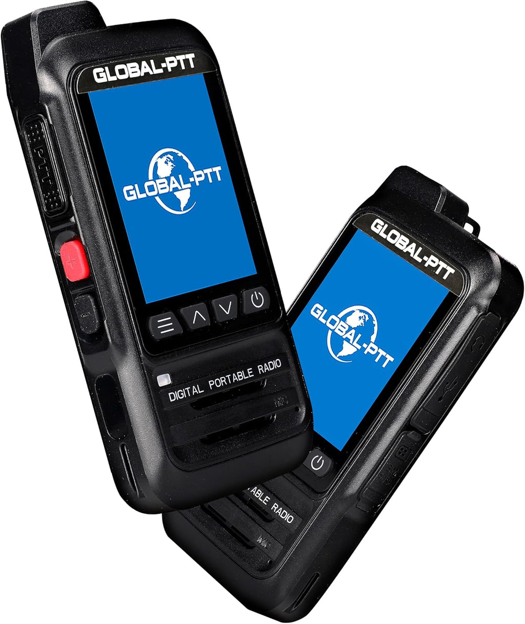 2-Pack Fast Radios Unlimited Range – Global PTT 4G Walkie Talkies with SIM Cards – Nationwide Coverage Communication Long Range PoC Two-Way Radios IP67 Waterproof Design (P0)