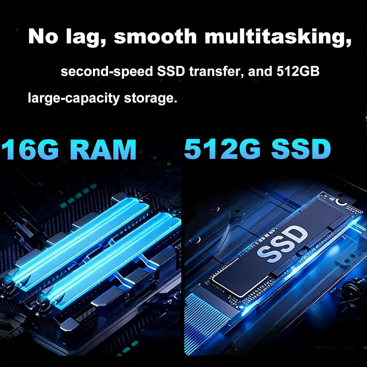 23.8-Inch Fhd All-in-One Desktop Compute,Core i5, 16GB DDR RAM,512GB PCIe SSD,1920x1080 FHD Display, WiFi, Bluetooth,Mouse and Keyboard Include,with 1-Year Warrant