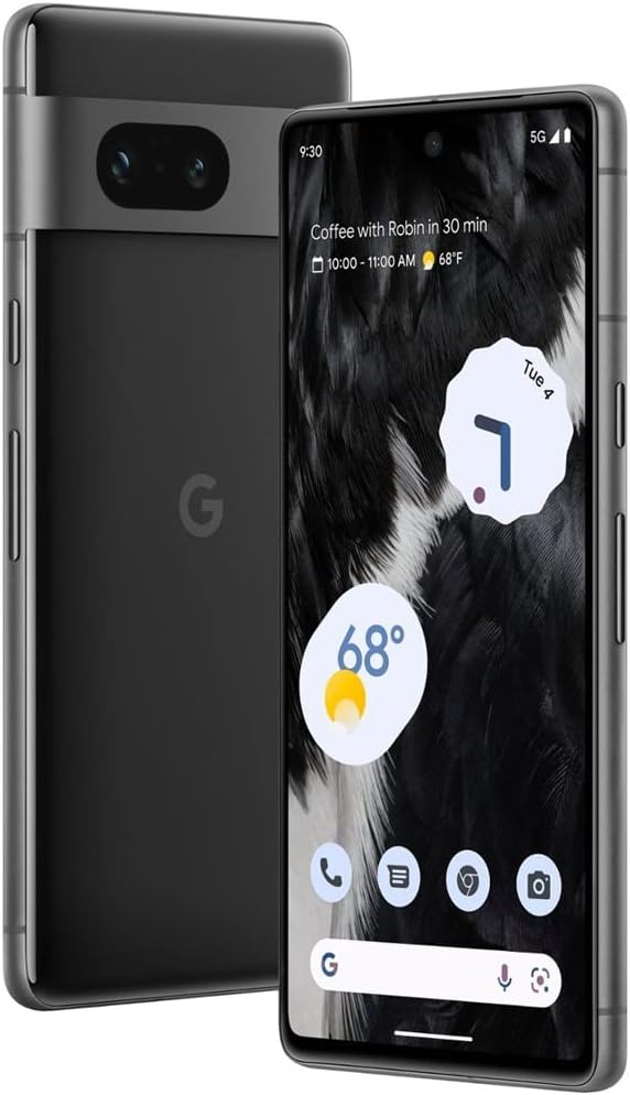 Google Pixel 7 5G, US Version, 128GB, Obsidian - Unlocked (Renewed)