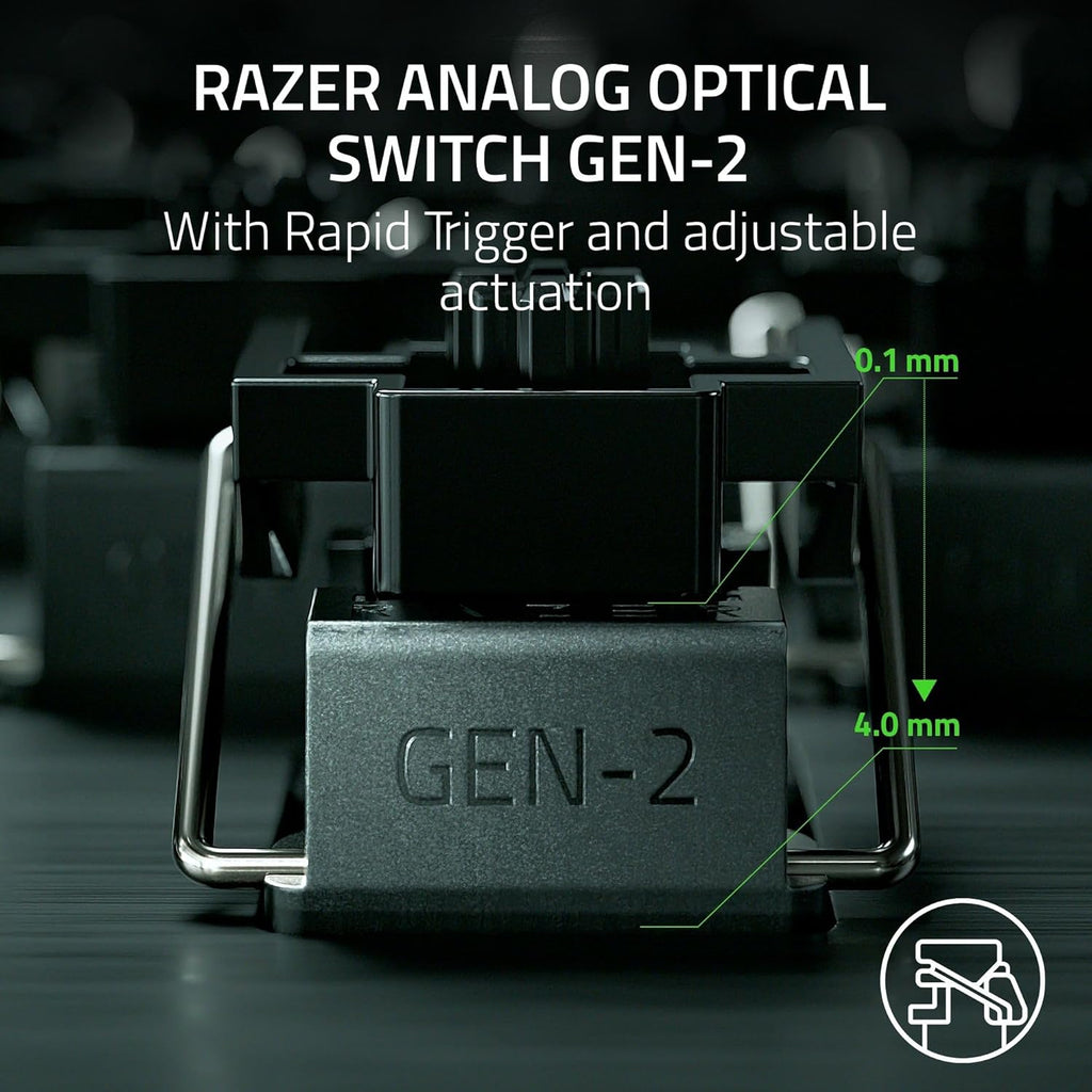 Razer Huntsman V3 Pro Mini 60% Esports Gaming Keyboard: Analog Optical Switches - Razer Snap Tap - Rapid Trigger - Adjustable Actuation - Dual-Purpose Mod Keys - Doubleshot PBT Keycaps - Black
