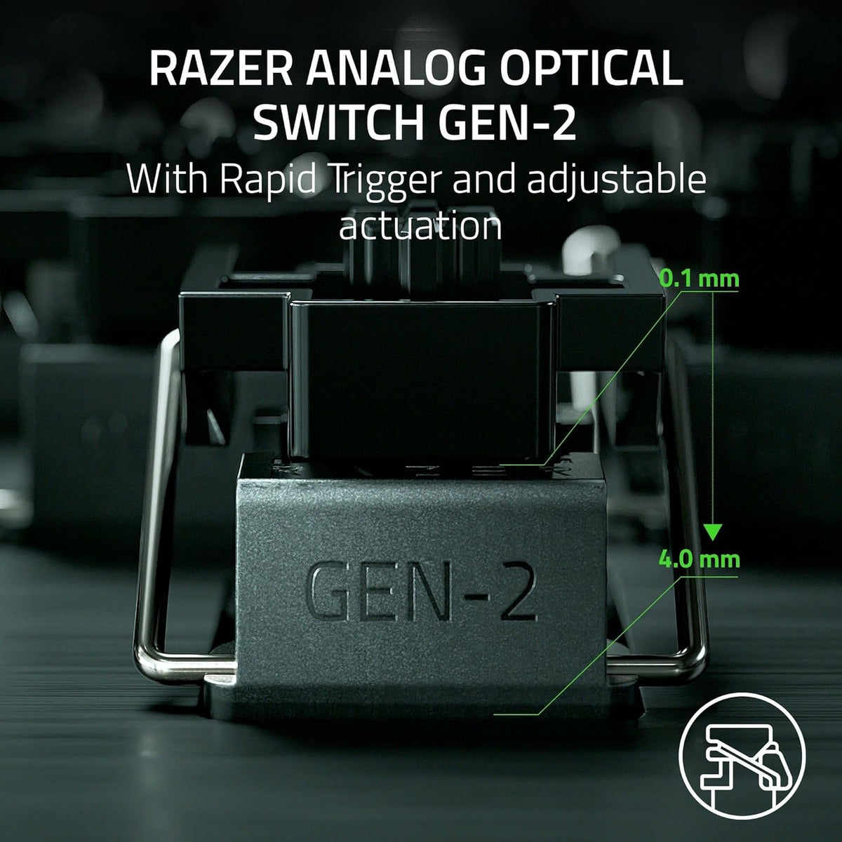 Razer Huntsman V3 Pro Mini 60% Esports Gaming Keyboard: Analog Optical Switches - Razer Snap Tap - Rapid Trigger - Adjustable Actuation - Dual-Purpose Mod Keys - Doubleshot PBT Keycaps - Black