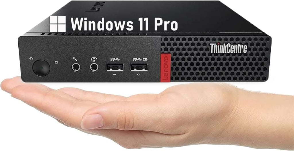 Lenovo ThinkCentre M710q Tiny Desktop, Core 6th Gen, 8GB DDR4 RAM, 256GB SSD, DisplayPort, Keyboard & Mouse, WiFi, BT, Windows 11 Pro (Renewed)