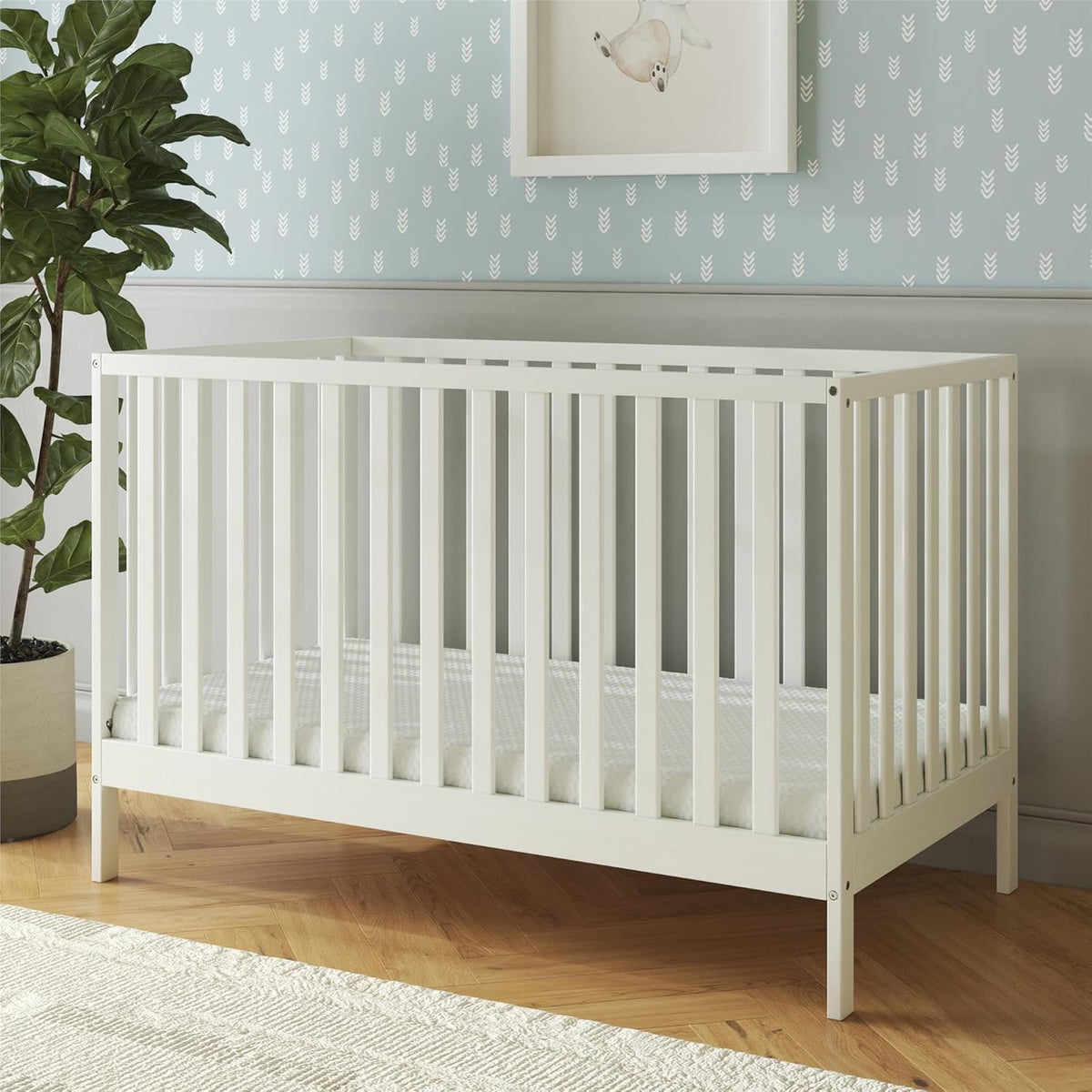 Safety 1st Heavenly Dreams Premium 4.5" Foam Baby Crib & Toddler Bed Mattress in a Box