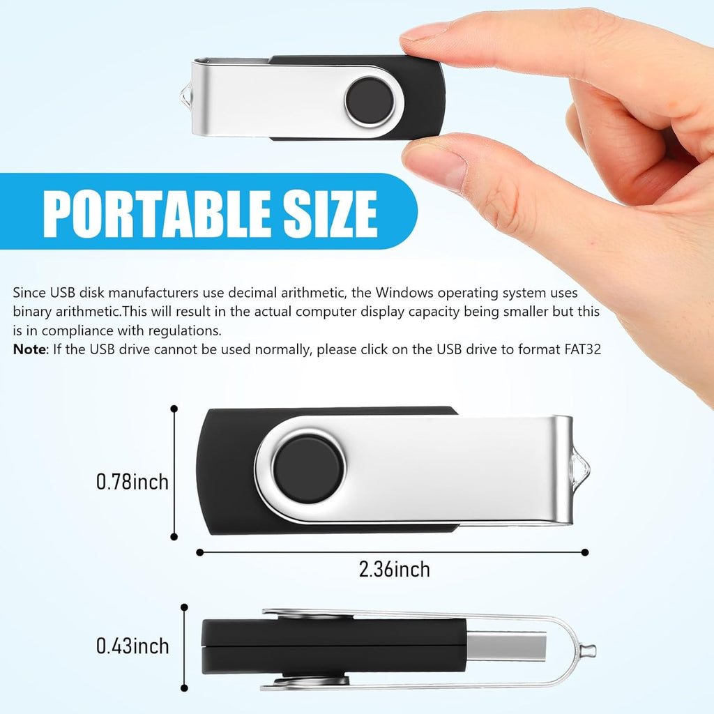 Kanayu 4GB 100 Pack USB Flash Drives Bulk 2.0 USB Thumb Drives Memory Drive with LED Light Portable Keychain Flash Drive for Data Storage Pc Computer Laptop Office School(Black)
