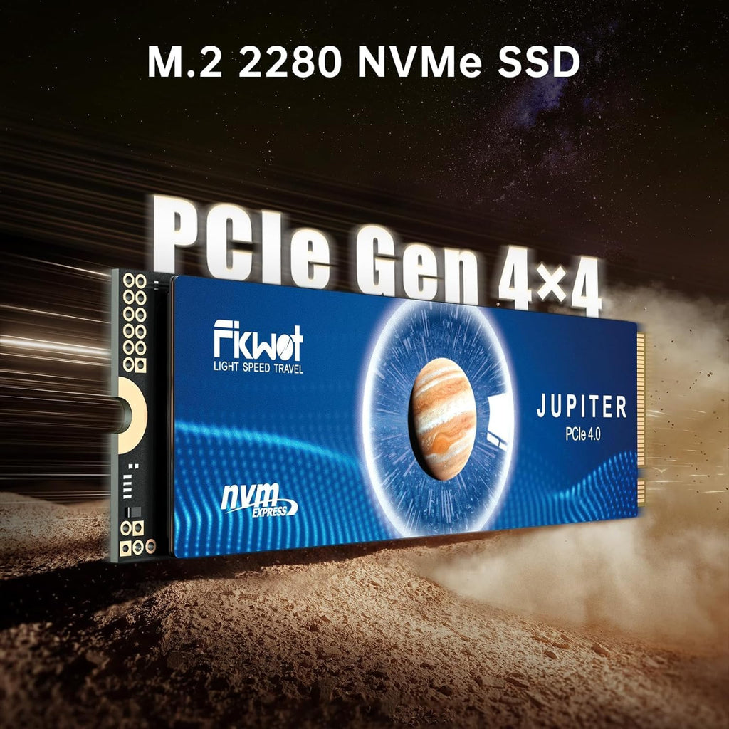 Fikwot FX991 M.2 SSD 2TB NVMe SSD M2 2280 PCIe Gen 4x4, Read Up to 7100MB/s, Internal Solid State Drive for PS5 Laptop Desktop 3D QLC NAND