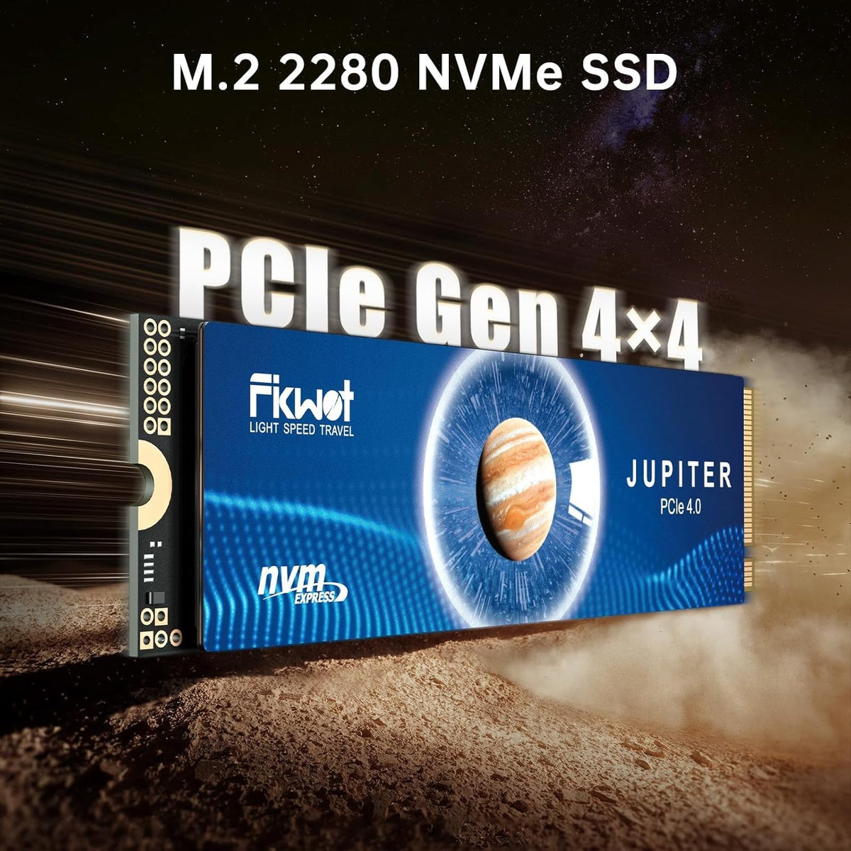 Fikwot FX991 M.2 SSD 2TB NVMe SSD M2 2280 PCIe Gen 4x4, Read Up to 7100MB/s, Internal Solid State Drive for PS5 Laptop Desktop 3D QLC NAND