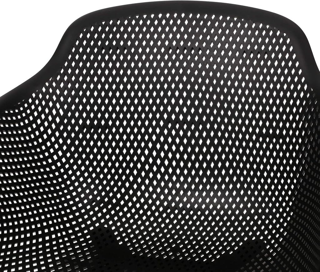Christopher Knight Home Davina Outdoor Dining Chair (Set of 2), Polypropylene, Black