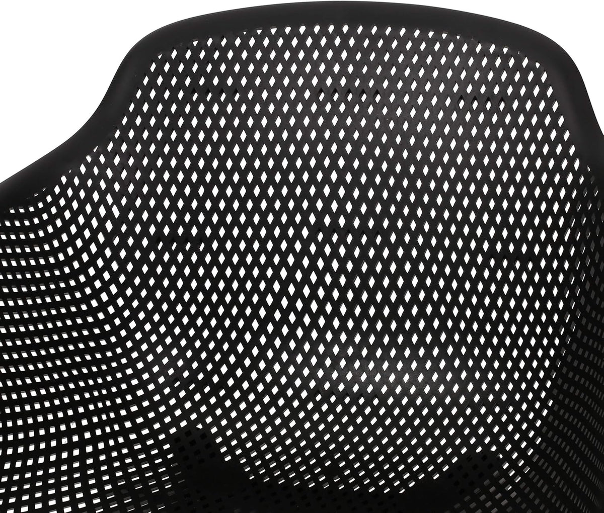 Christopher Knight Home Davina Outdoor Dining Chair (Set of 2), Polypropylene, Black