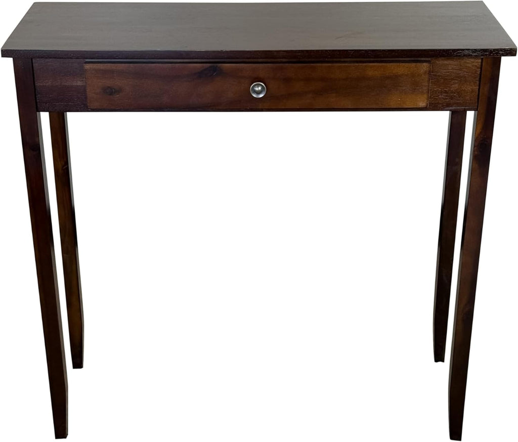 Solid Acacia Console Table w/Drawer