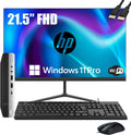 HP ProDesk 600 G3 Mini Desktop Computer PC with 21.5" FHD Monitor PC Bundle, Intel i5-6500 2.5GHz, 16GB RAM, 256GB SSD, Keyboard and Mouse, Windows 11 Pro (Renewed)