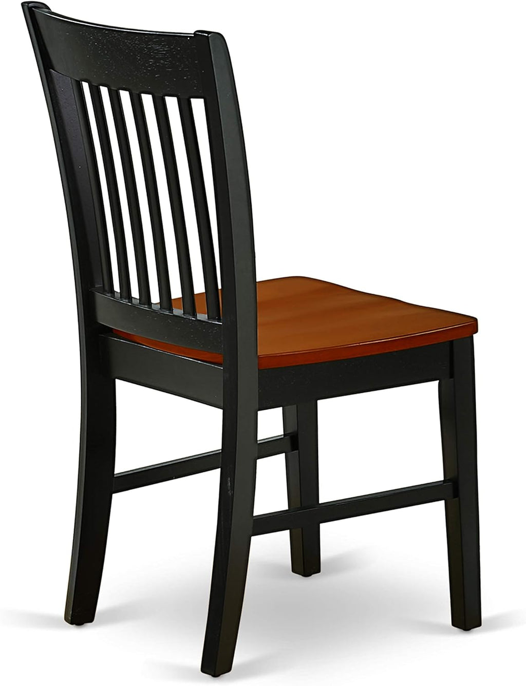 East West Furniture PFNO9-BCH-W 9 Piece Dining Room Table Set Includes a Square Kitchen Table with Butterfly Leaf and 8 Dining Chairs, 54x54 Inch, Black & Cherry