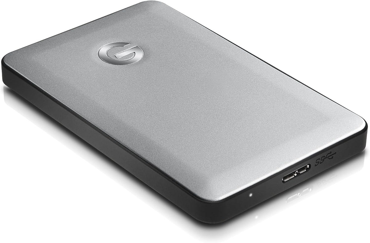 G-Technology G-Drive mobile Portable USB 3.0 1TB Hard Drive for On-the-Go Laptop Users (Silver) (0G02428)