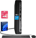 HP ProDesk 400 G9 Mini Business Desktop, 13th Gen Intel 14-Core i5-14500T, 16GB DDR5, 1TB SSD, Wi-Fi 6E, HDMI, DP, Support 3-Monitor 4K, Wired KB and Mouse, Windows 11 Pro, 64GB Flash Drive Bundle