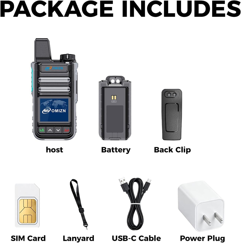 G3 4G/LTE Walkie Talkie - Long Range PTT Radio, Pre-Installed SIM, AES-256 Encryption, Military-Grade IP65 Waterproof for Fleet, Travel & Construction, Camping Gear, Grey - 6 Pack