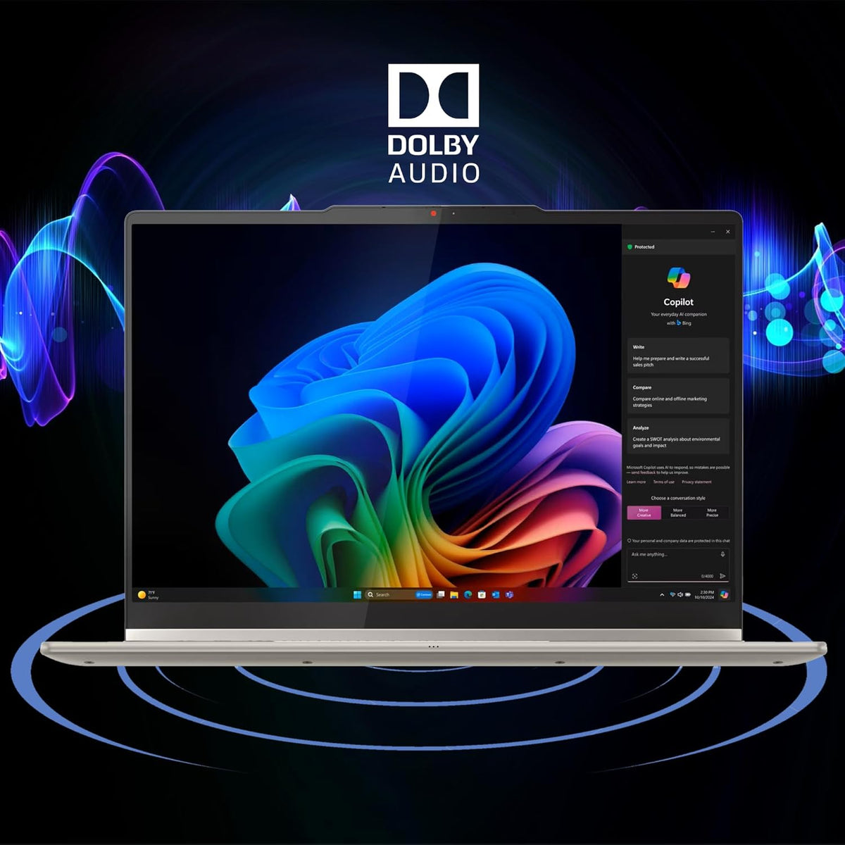 Lenovo Yoga 7 2-in-1 Laptop 16" WUXGA IPS Touch (Glossy Anti-Fingerprint) AMD 6-core Ryzen AI 5 340 (Up to 50 Tops) 16GB RAM 1TB SSD Pen for Creator Business Professional Win11 ICP Hub