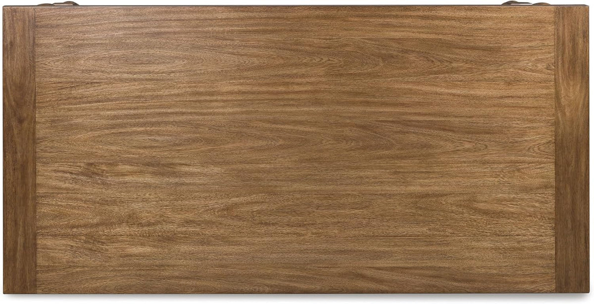 Signature Design by Ashley Chadworth Traditional Dining Table with Turned Leg, Seats Up to 8, Light Brown