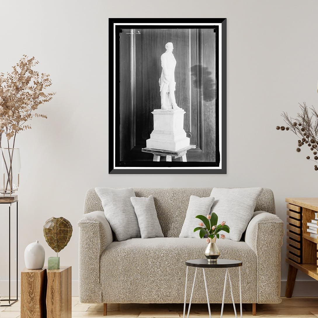 MODEL FOR UNIDENTIFIED STATUE - 2 Classic Wall Art Print | Classic Period Photo | Framed Art Gift | 17x22