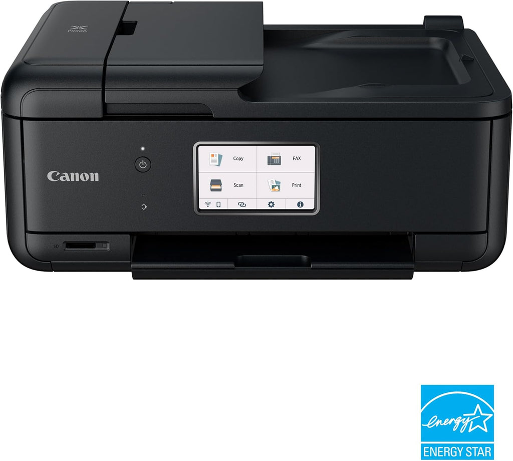 Canon TR8620 All-in-One Printer for Home Office | Copier |Scanner| Fax |Auto Document Feeder | Photo and Document Printing | Airprint (R) and Android Printing, Black