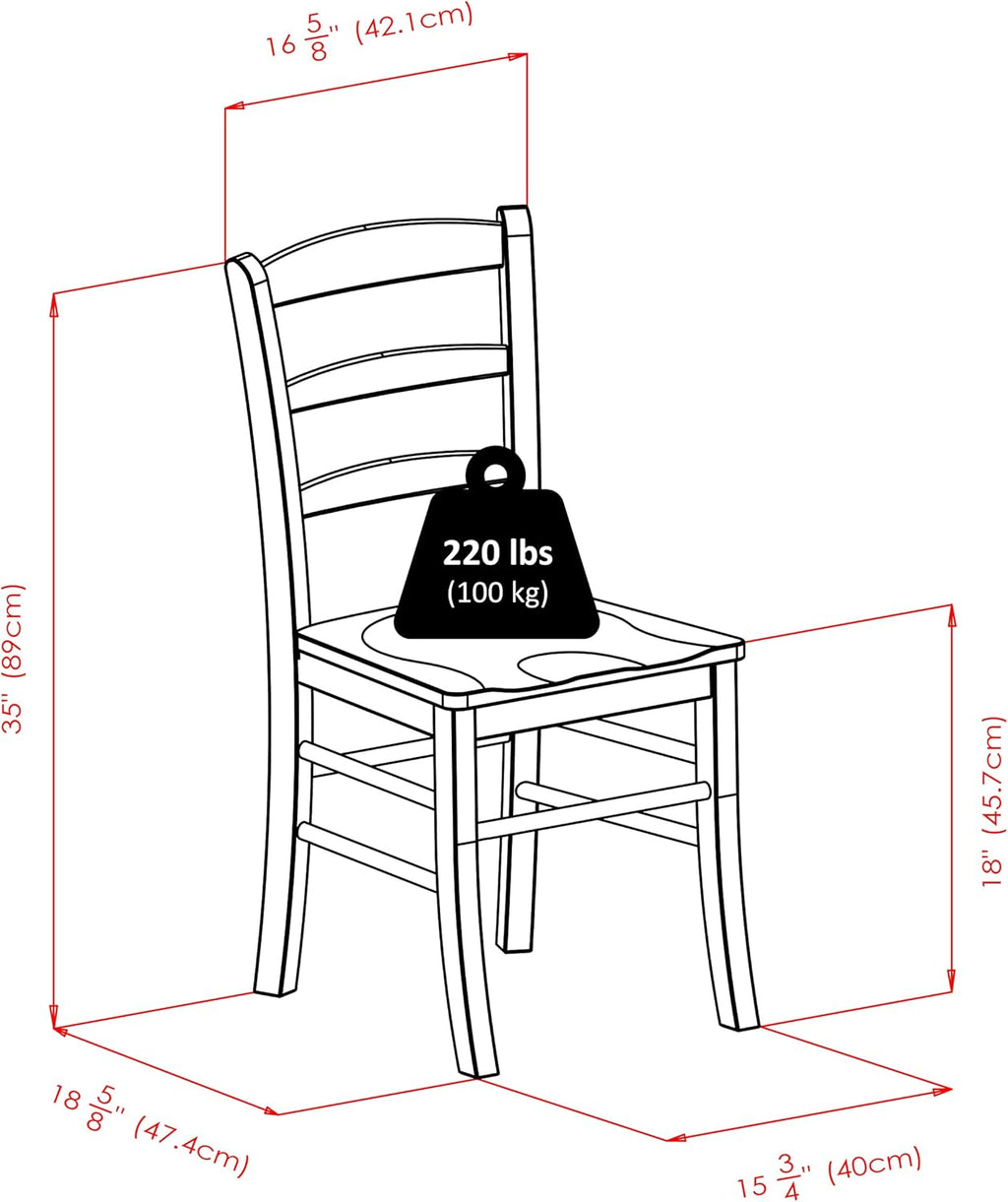 Groveland 3Pc Dining Set, Square Table with 2 Chairs