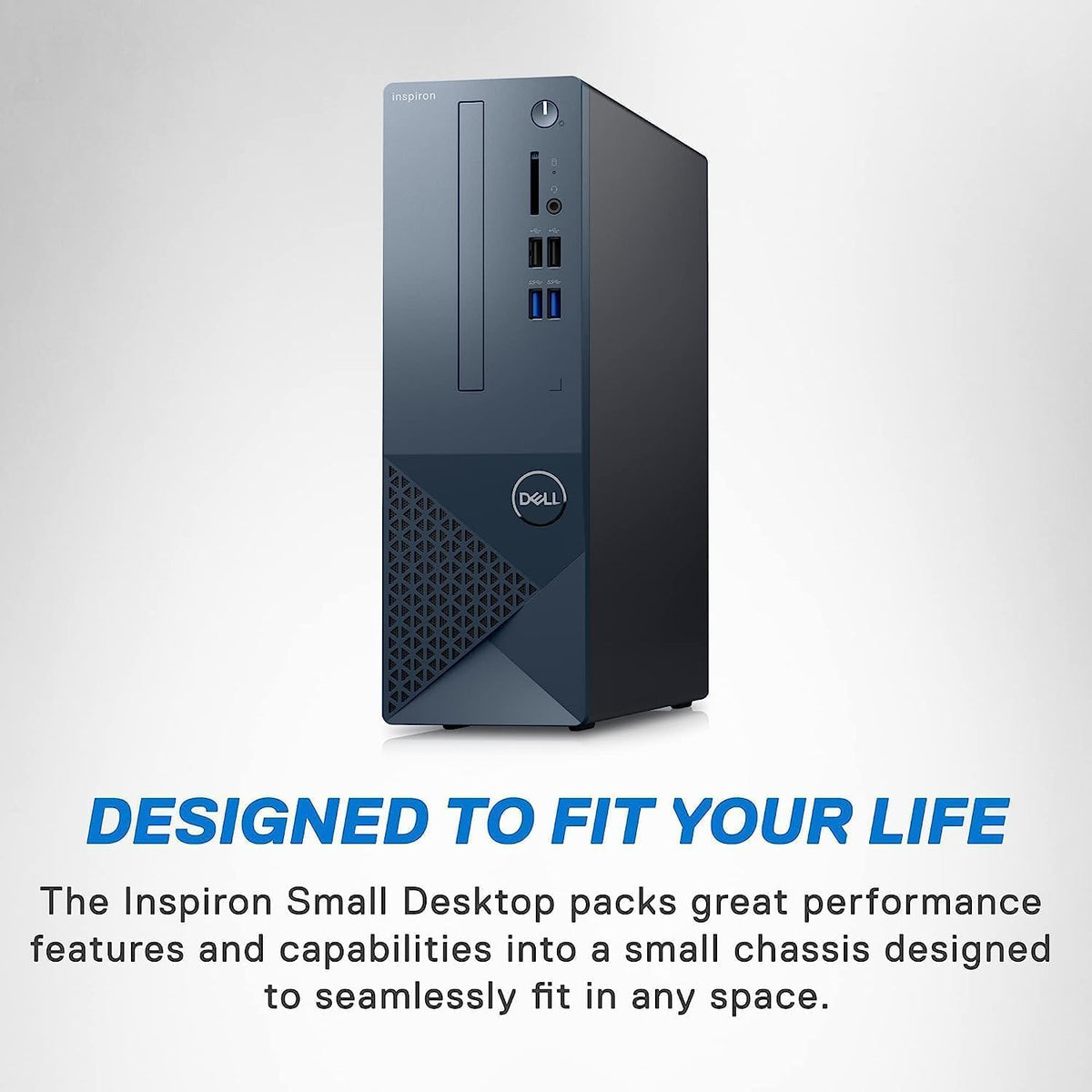 DELL Inspiron 3020S Small Desktop, Intel i5-13400, 16GB DDR4 RAM,512GB SSD, Intel UHD 730 Graphics, Win 11 Pro, Bluetooth, WiFi, Mist Blue