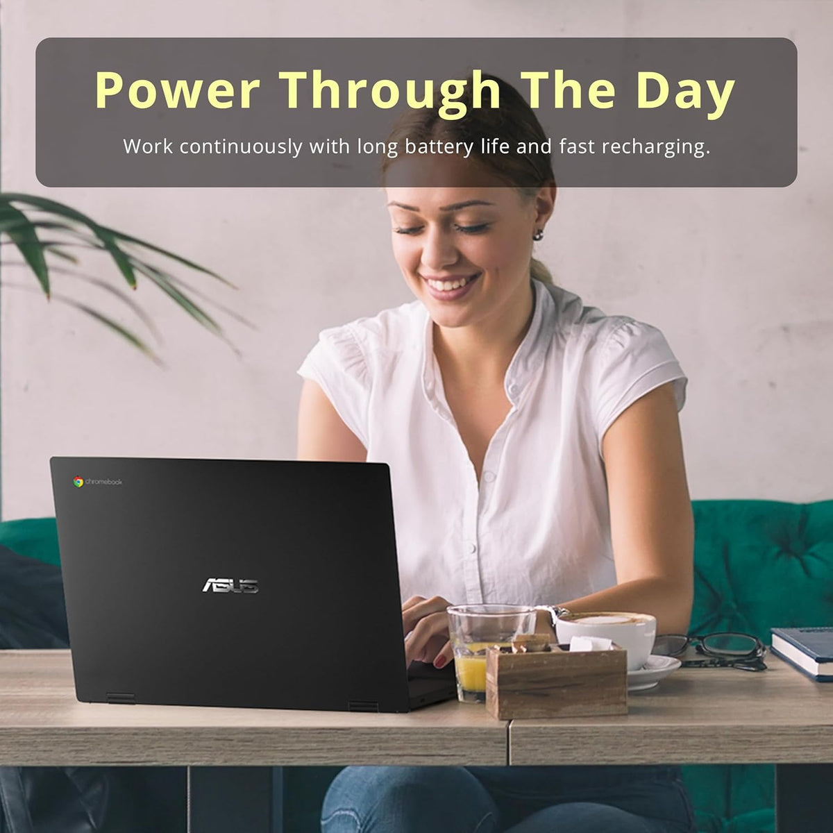 ASUS CX1500CNA Chromebook 15.6" HD Laptop, Intel Celeron N3350 Processor, 4GB RAM, 64GB eMMC Flash Memory, Intel HD Graphics, HD Webcam, Stereo Speakers, Chrome OS, Black, (renewed)
