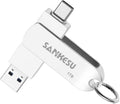 1TB USB C Flash Drive 3.0,Up to 120MB/s Read Speed, USB A and Type C OTG Thumb Drive, Dual Memory Sticks Compatible with iPhone 15, 16, 17 Series/Android Phones/PC/Laptop/Macs