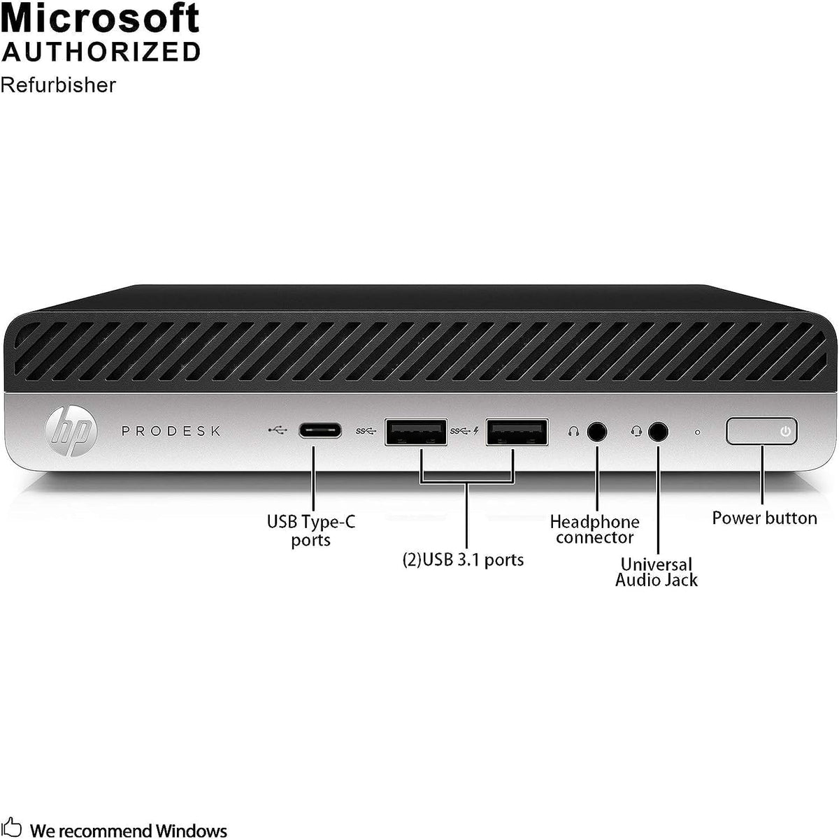 HP ProDesk 600 G3 Mini Desktop Computer PC with 21.5" FHD Monitor PC Bundle, Intel i5-6500 2.5GHz, 16GB RAM, 256GB SSD, Keyboard and Mouse, Windows 11 Pro (Renewed)
