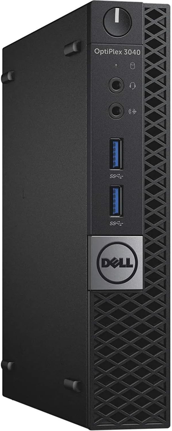 Dell OptiPlex 3040 Micro PC Mini Desktops, Intel Core 6th Gen 3.2GHz, 8 GB RAM, 256 GB SSD, WiFi, Bluetooth, Keyboard & Mouse, Windows 11 Pro (Renewed)