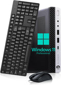 HP EliteDesk 800 G4 Mini Business Desktop Computer PC, Intel Core i5-8500T, 8GB RAM DDR4, 256GB SSD, Mouse & Keyboard, 2 DisplayPorts, WiFi & Bluetooth, Windows 11 Pro (Renewed)