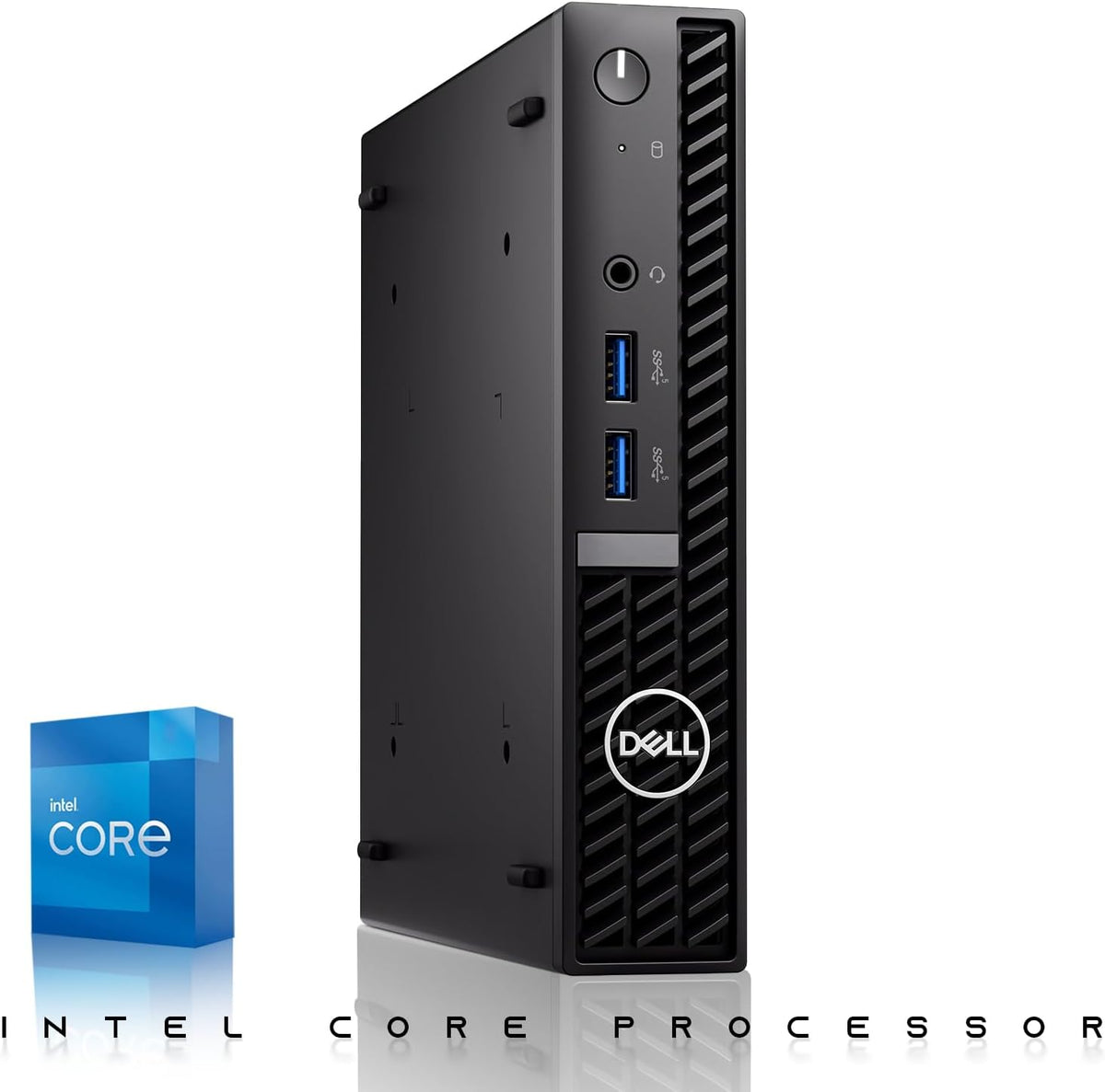 Dell Optiplex Tiny Mini Desktop PC, Intel Core i5, 16GB RAM, 1TB SSD with Dual 24 inch Curved Monitor, AI Enabled RGB Keyboard Mouse, RGB Soundbar and Webcam Windows 11 Pro (Renewed)