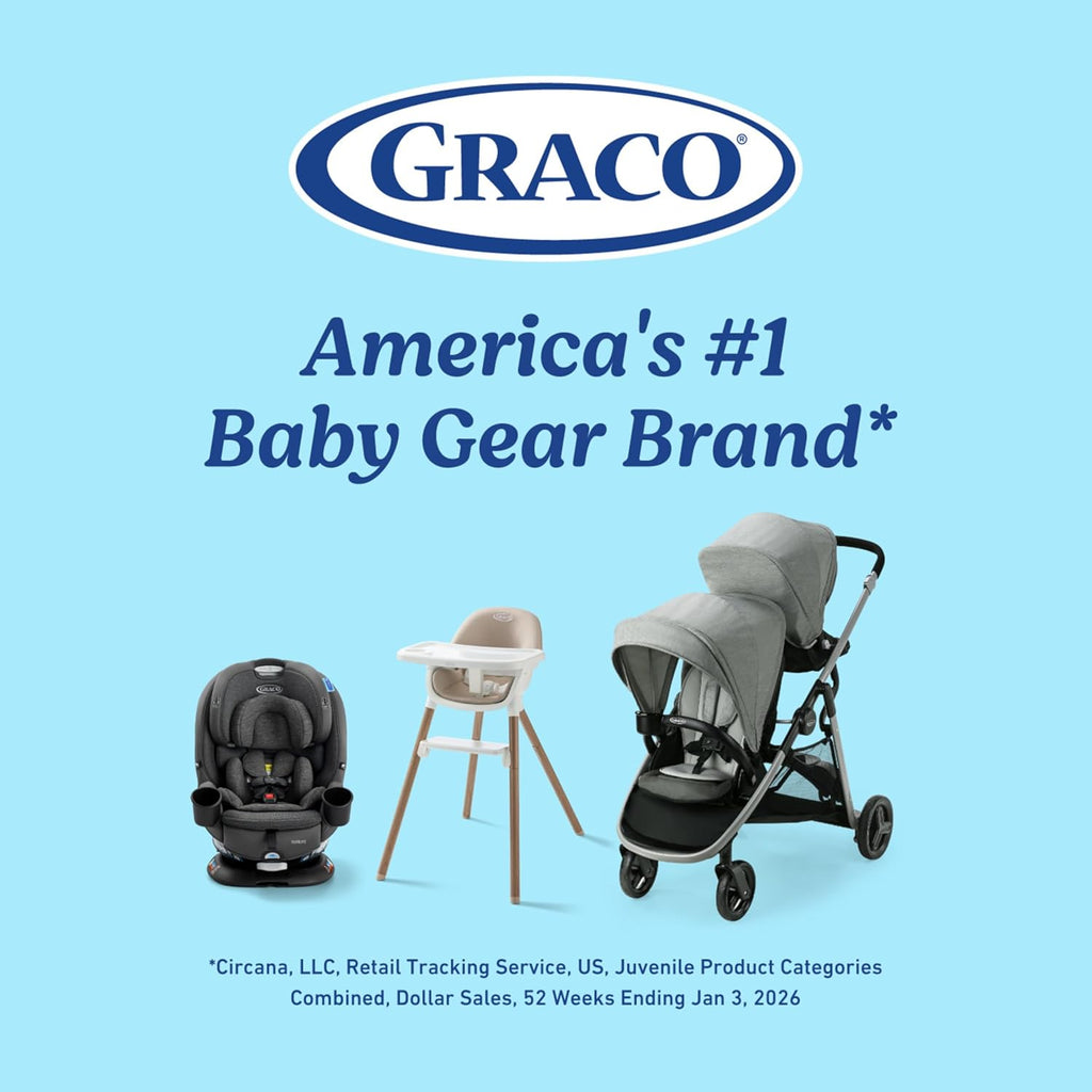 Graco EveryStep 6 in 1 High Chair, Babies and Toddlers Portable Slim High Chair with 6 Growing Stages from Infant to Toddler Seating, Convenient for Dining Time, Featured Design in Misty