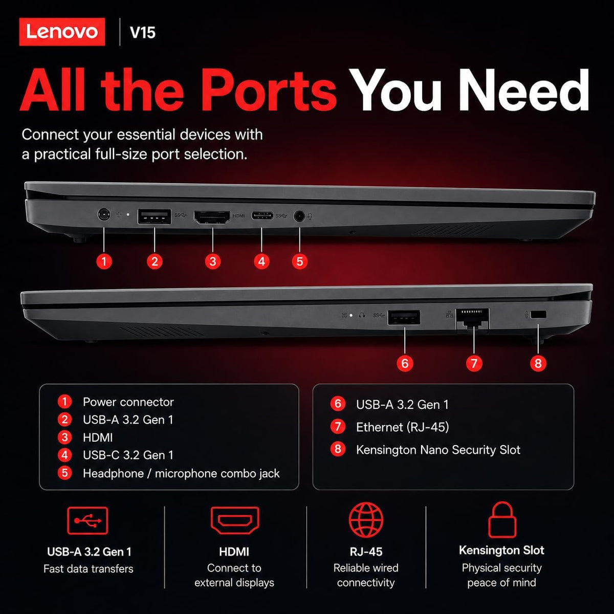 Lenovo 2026 New V15 Business and Student Laptop, Ryzen 3 7320U(Outperforms Intel i7-1065G7), 16GB RAM, 256GB SSD, 15.6" FHD, Ultra Quiet Design, Long Battery Life, Wi-Fi 6, Bluetooth 5, Windows 11 Pro