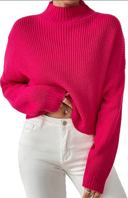 Womens Cute Lightweight Turtleneck Ultra Cropped Sweaters Spring 2025 Ribbed Knit Crop Thin Pullover Sweater