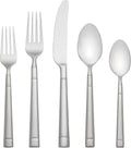 Kate Spade New York Fair Harbor Flatware Set, 18/10 Stainless Steel, 45-Piece