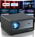ELEPHAS Smart 4K Supported Projector with WiFi & Bluetooth, 2000 ANSI Lumens, Compatible with Netflix, Prime Video, YouTube, Auto Focus & Keystone, Dust-Proof Sealed, Dolby Audio Video Projector