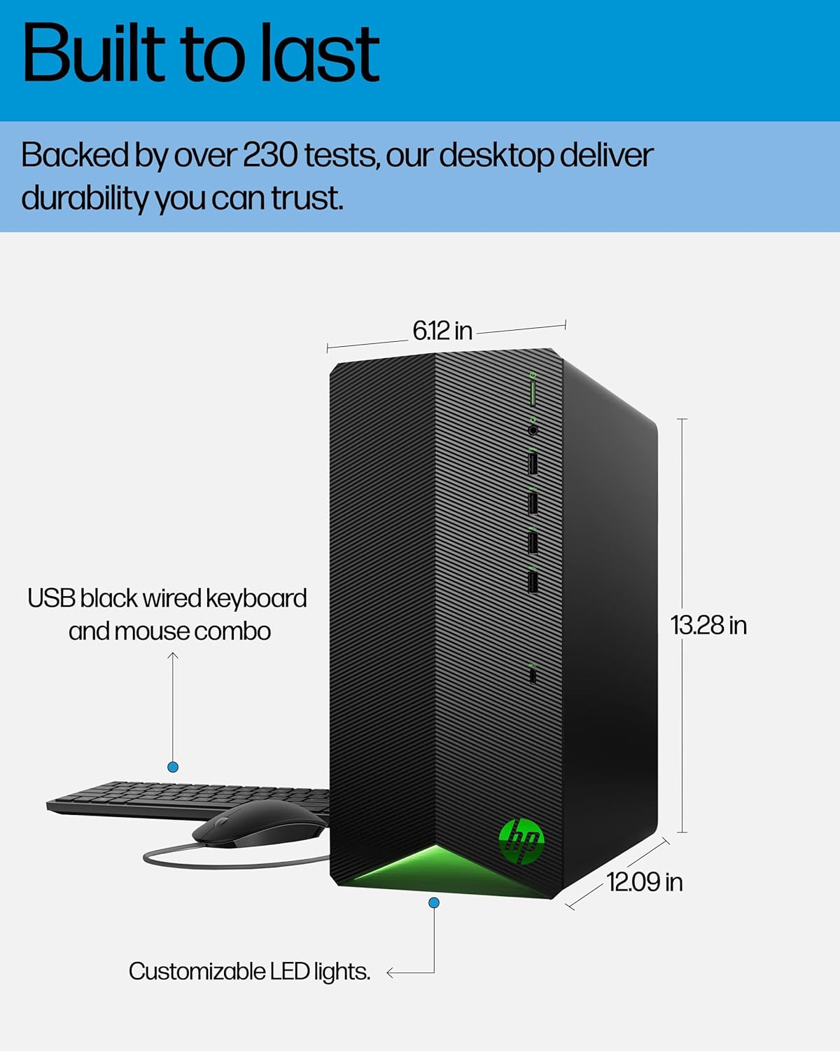 HP 2026 Desktop Tower Computer for Home Office Student, Intel i7-11700F 8-Core, 16GB DDR4 RAM, 512GB PCIe SSD, WiFi 6, Keyboard & Mouse, Windows 11 Home-Ready for Work, Business Family Use, Jet Black