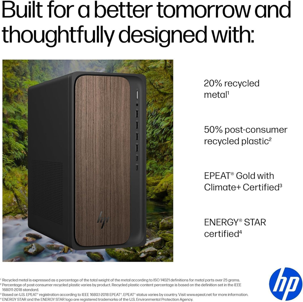 HP OmniDesk M03 Business Next Gen AI PC Desktop, Intel Core Ultra 5-225 Processor (10 Cores, Up to 4.9GHz), 16GB DDR5 RAM, 1TB SSD, USB-C, Wi-Fi 6, HDMI+DP Dual Monitor Support