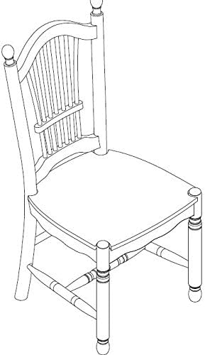 East West Furniture DOC-MAH-W Dover Kitchen Dining Chairs - Slat Back Wood Seat Chairs, Set of 2, Mahogany