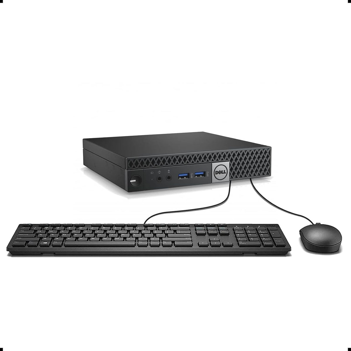 Dell OptiPlex 3040 Micro PC Mini Desktops, Intel Core 6th Gen 3.2GHz, 8 GB RAM, 256 GB SSD, WiFi, Bluetooth, Keyboard & Mouse, Windows 11 Pro (Renewed)