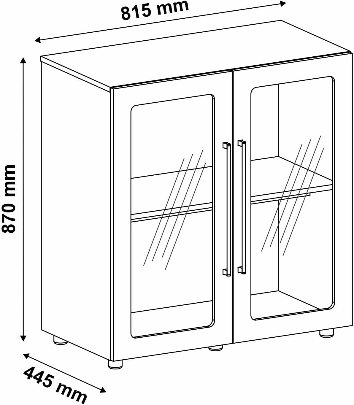 From the Tree Furniture 32 Inch Modular Sideboard Storage Cabinet with Soft-Close Doors | Buffet Accent Cabinet for Living Room, Entryway, Dining Room & Office | Scratch-Resistant Modern Design