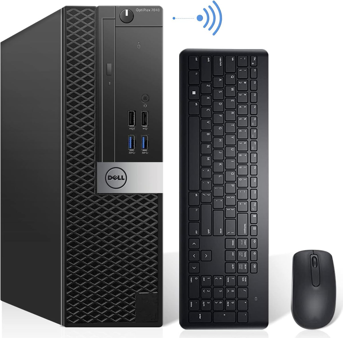 Dell OptiPlex 7040 SFF Desktop Computer PC Intel Quad Core i7-6700 3.20GHz AX200 Built-in WiFi 6 Bluetooth 16GB DDR4 256GB NVMe M.2 SSD 2TB HDD HDMI Wireless Keyboard & Mouse Windows 11 Pro (Renewed)