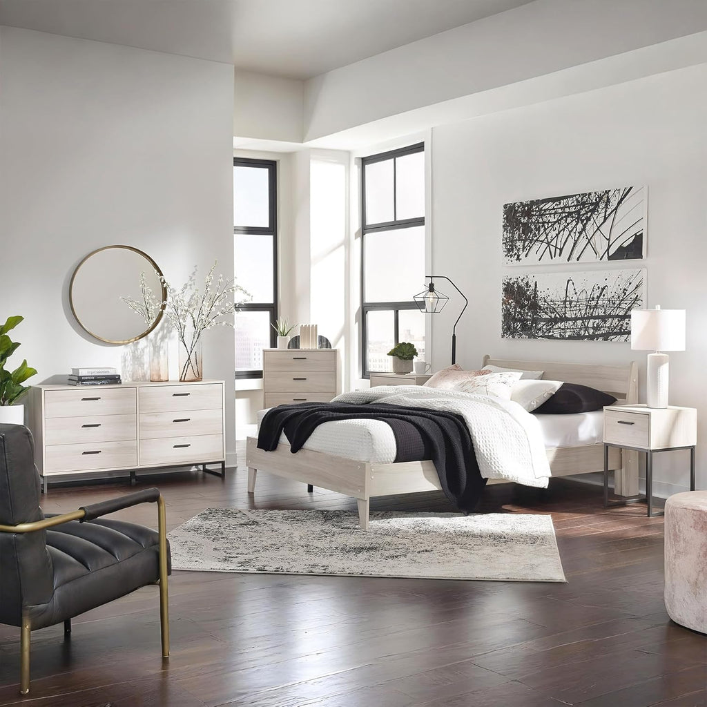 Signature Design by Ashley Socalle 6 Drawer 59" Dresser, Beige