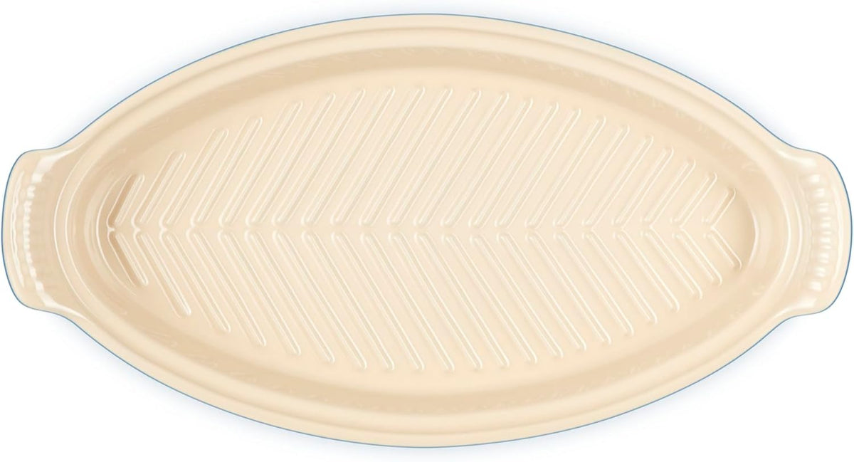 Le Creuset Stoneware Heritage Fish Baker, 1.7 qt., Marseille