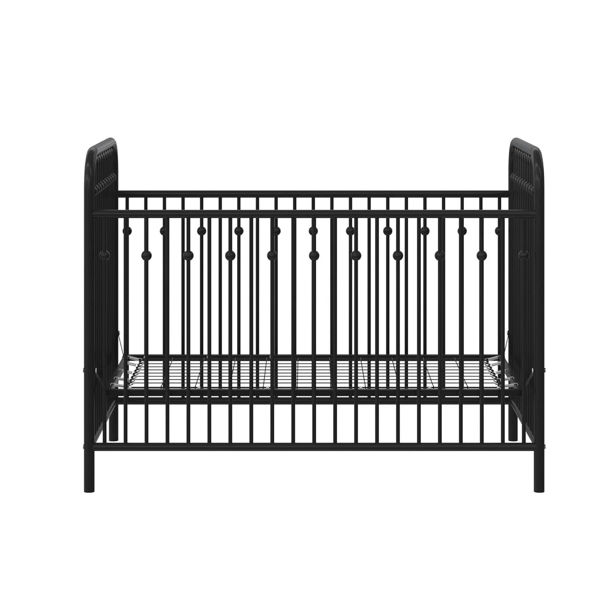 Little Seeds Monarch Hill Ivy Metal Baby Crib, Black