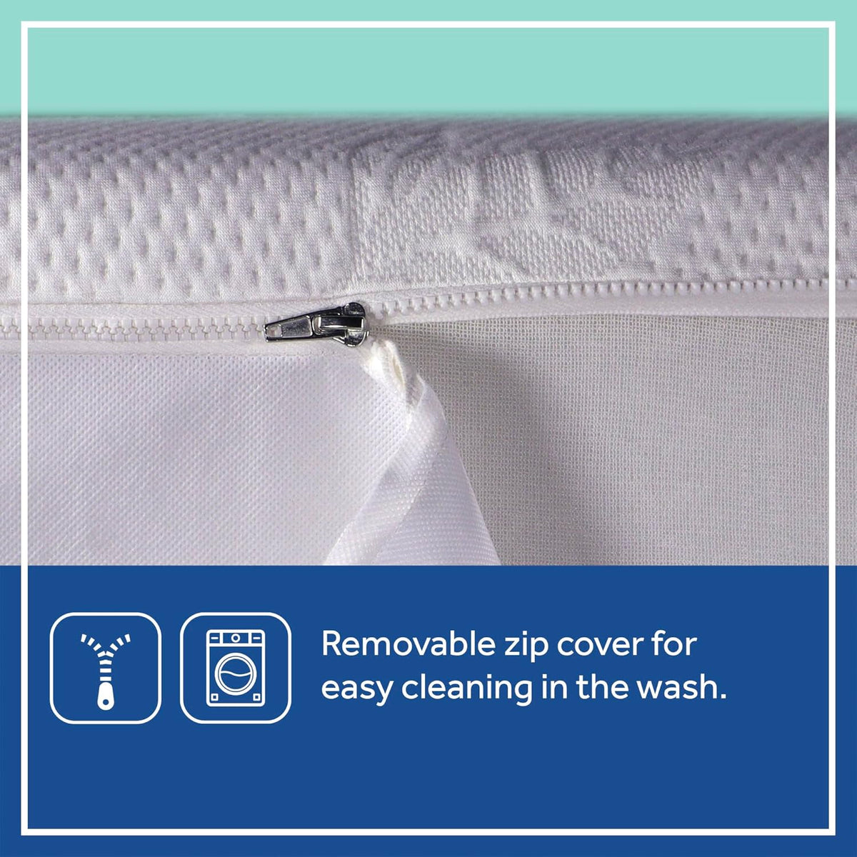 Sealy Baby Cozy Brilliance Breathable Crib Mattress, GREENGUARD GOLD Certified, Made in USA, Firm Dual Firmness, Toddler Bed Fit, Rayon, Waterproof, Non Toxic, Washable Zip Cover, 52” x 28