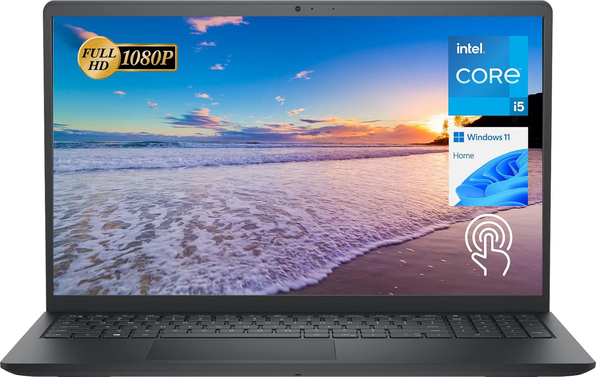 Dell Inspiron 15 3511 Laptop, 15.6" FHD Touchscreen, Intel Core i5-1035G1, 32GB RAM, 1TB PCIe NVMe M.2 SSD, SD Card Reader, Webcam, HDMI, WiFi, Windows 11 Home, Black