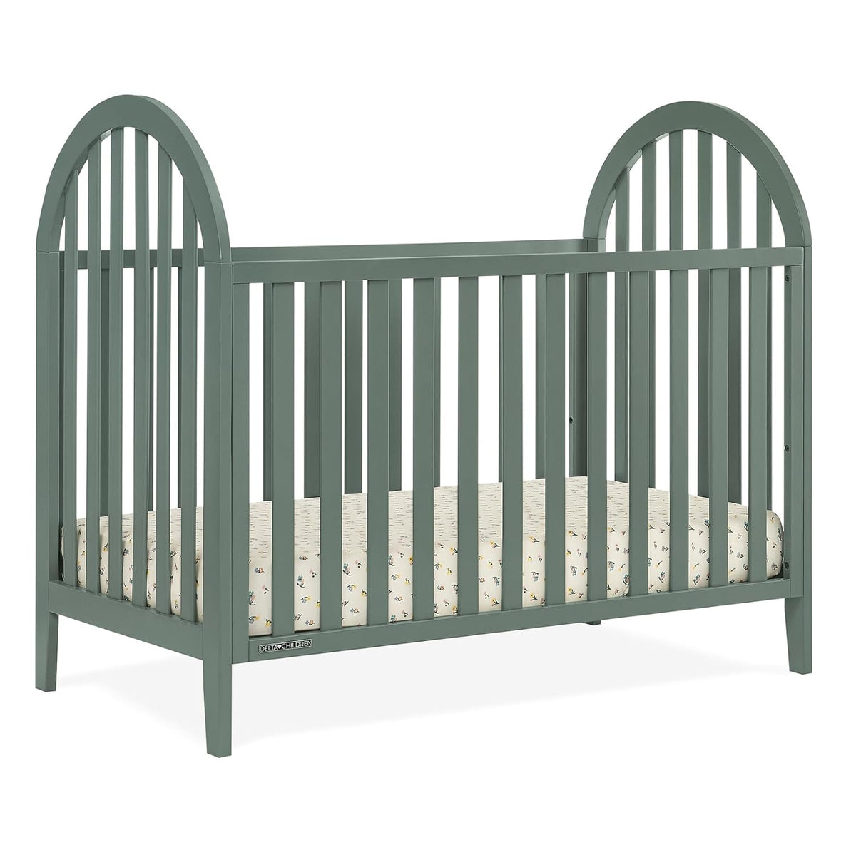 Delta Children Milano 4-in-1 Convertible Crib - Greenguard Gold Certified, Grassy Glen