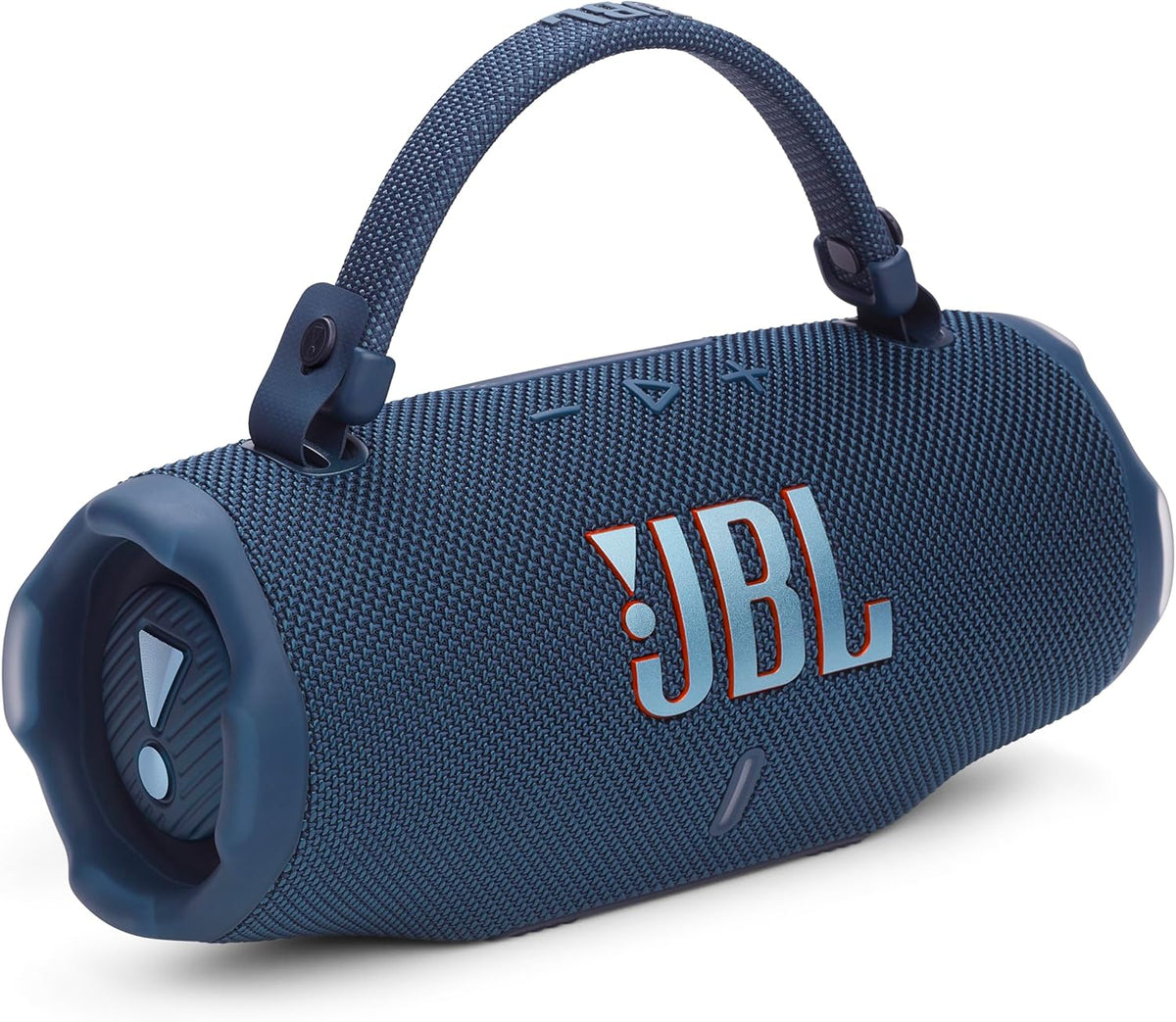 JBL Charge 6 - Portable Waterproof & Drop-Proof Bluetooth Speaker, Bold Pro Sound with AI Sound Boost (Blue) (Renewed)