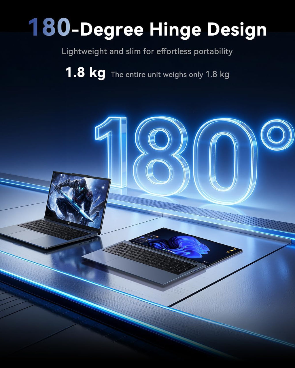 KAIGERR Laptop with Intel 12-Core i5 Processor (Up to 4.5GHZ), High Performance Laptop Computer with widows 11, Intel Iris Xe Graphics,16GB RAM 512GB SSD,WiFi 6, Webcam,15.6 inch IPS Display