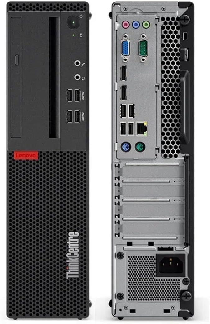 Lenovo ThinkCentre M710 SFF Desktop Computer PC, 6th Gen Core 3.70GHz, 8GB RAM, 256GB SSD, VGA, Keyboard and Mouse, WiFi, BT, Windows 11 Pro (Renewed)